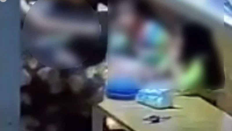 泰国春武里府继母当众虐童 市场监控曝光 警方正追捕