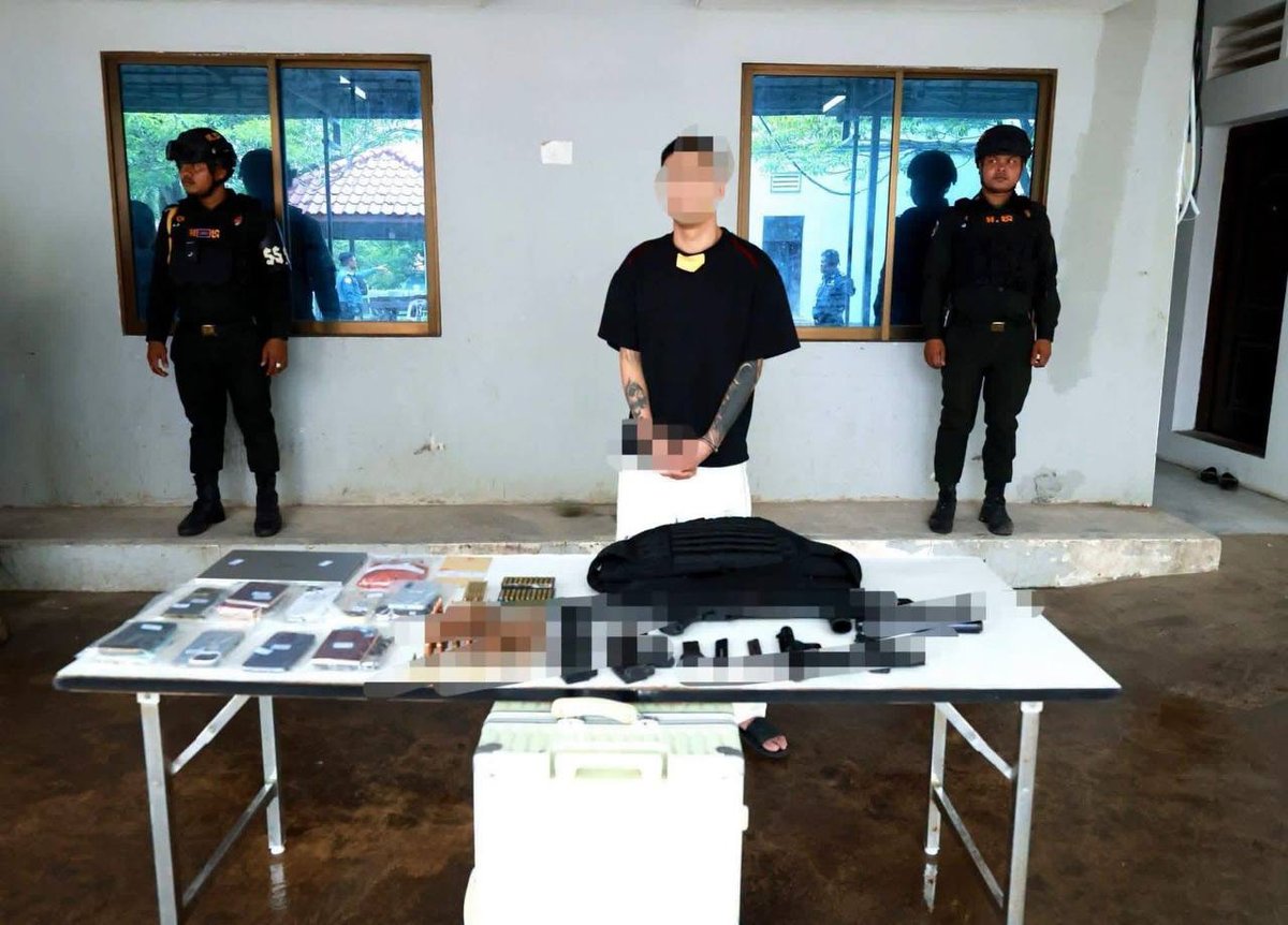 西港宪兵查获1名中国籍嫌疑人 涉嫌非法持武移送法院