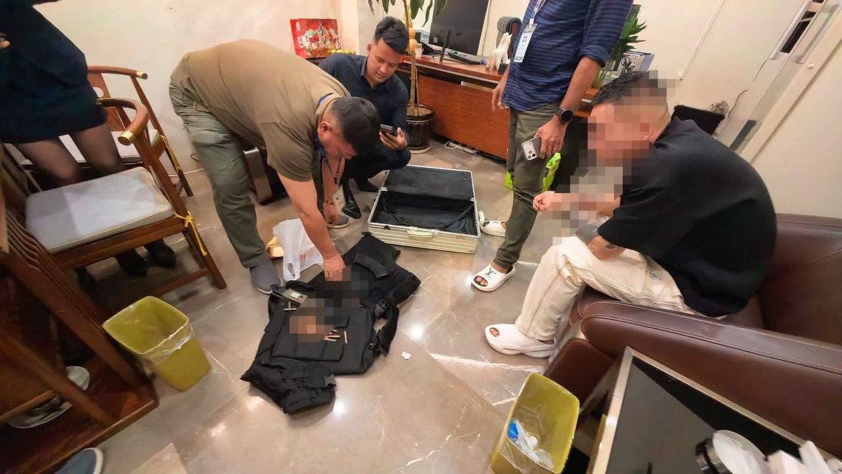 西港宪兵查获1名中国籍嫌疑人 涉嫌非法持武移送法院