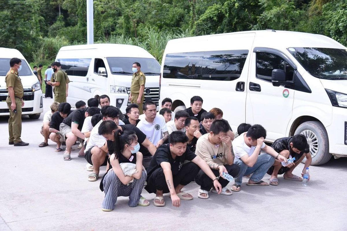 老挝遣返174名中国籍嫌疑人 涉电诈及非法务工