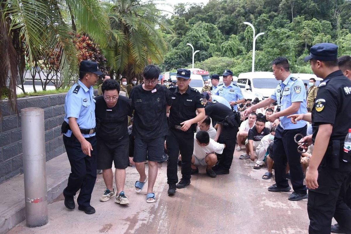 老挝遣返174名中国籍嫌疑人 涉电诈及非法务工