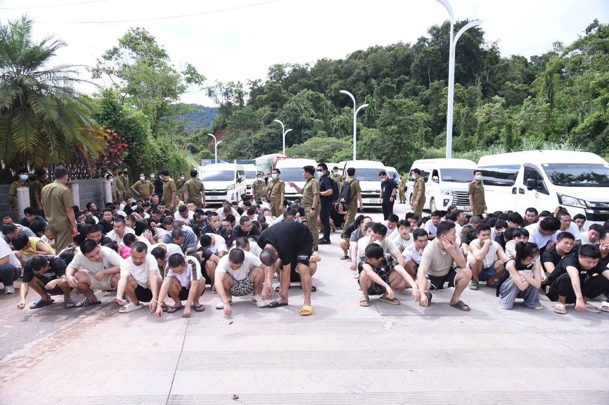 老挝遣返174名中国籍嫌疑人 涉电诈及非法务工