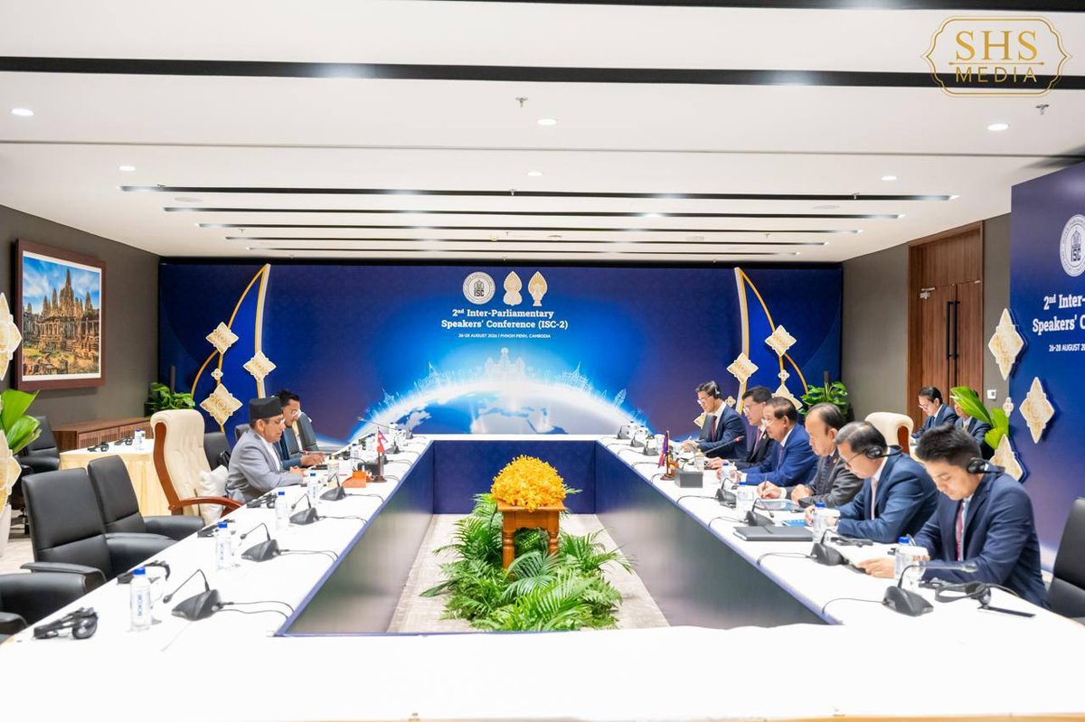 洪森在金边会见尼泊尔议长 探讨ISC-2会议合作