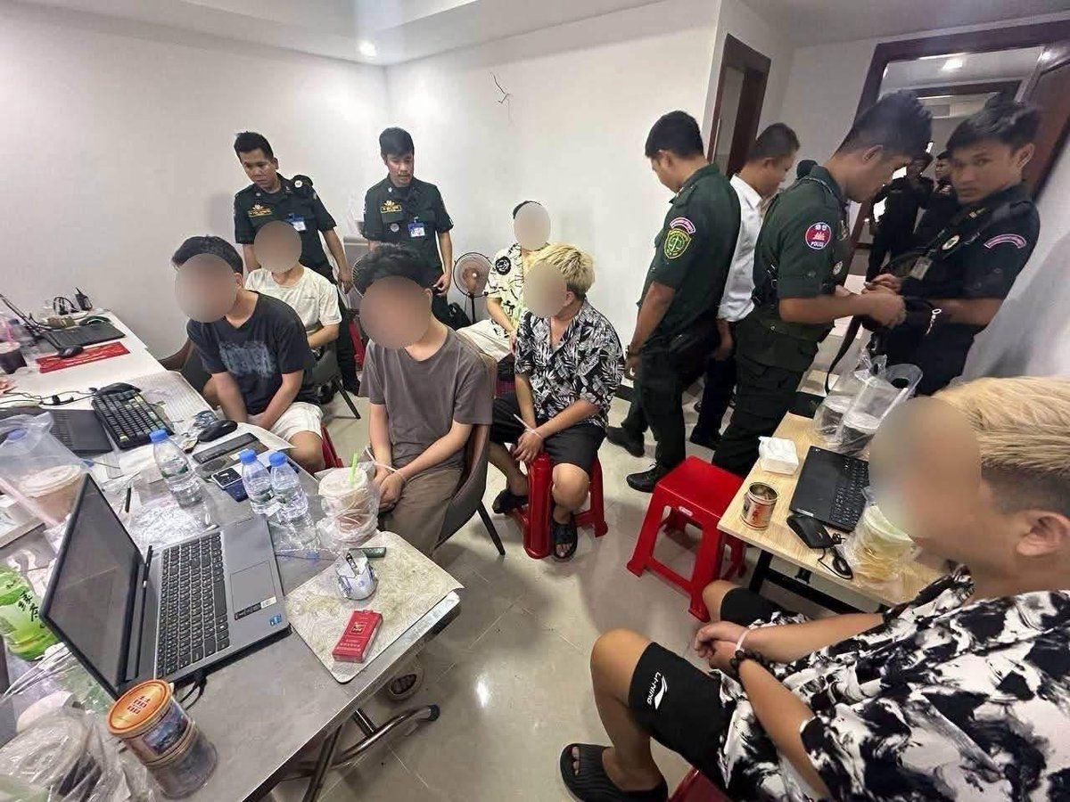 西港波贝警方突查涉诈窝点 43名中国籍人员落网