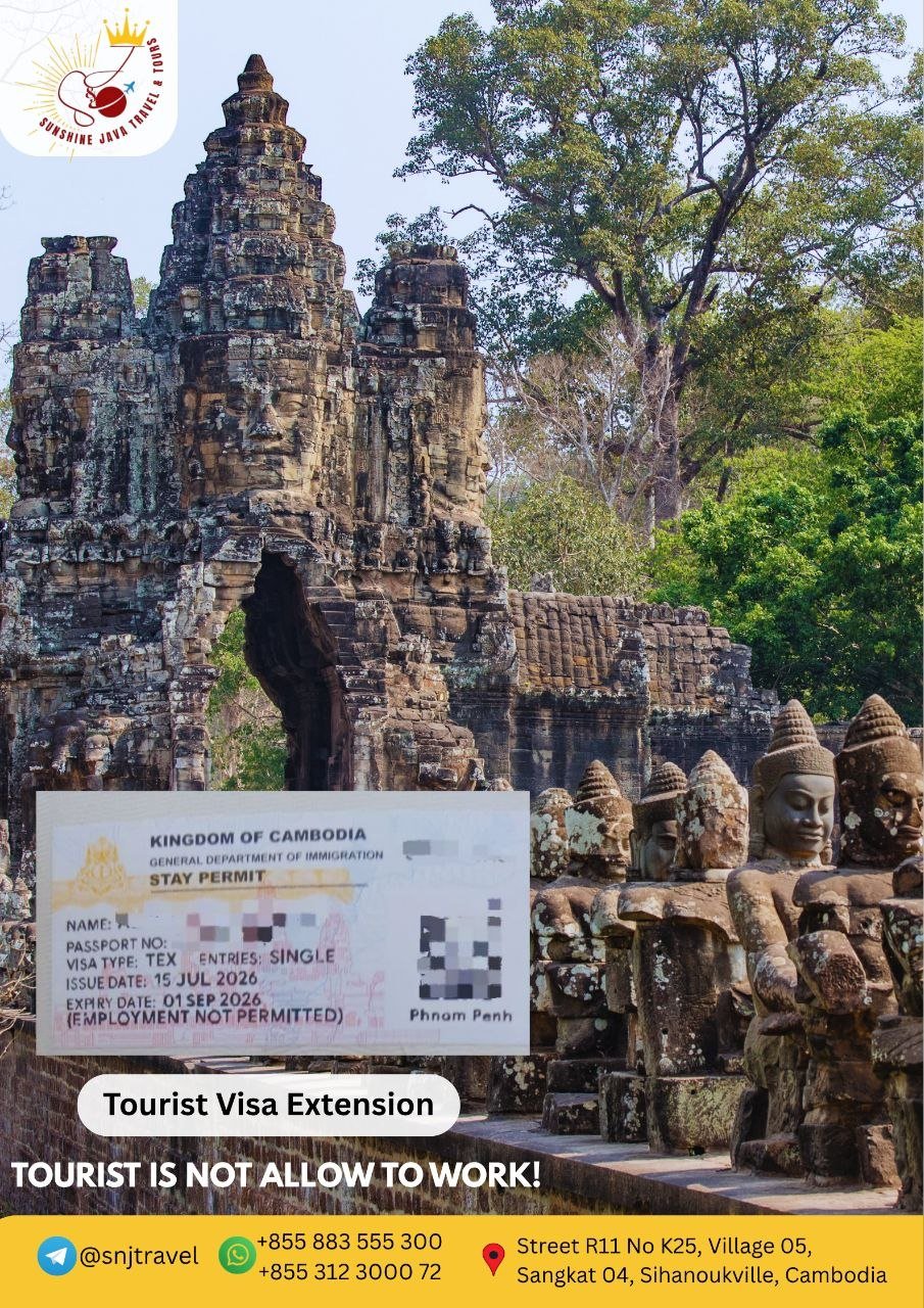 西港Sunshine Java签证代办 旅游商务延期及工作证