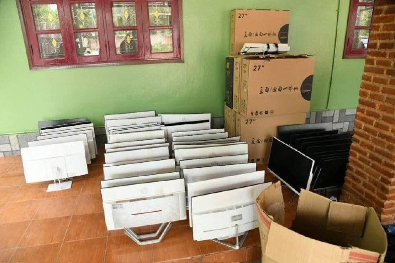 老挝警方突袭万象电诈窝点 抓获63名嫌犯含1名柬籍