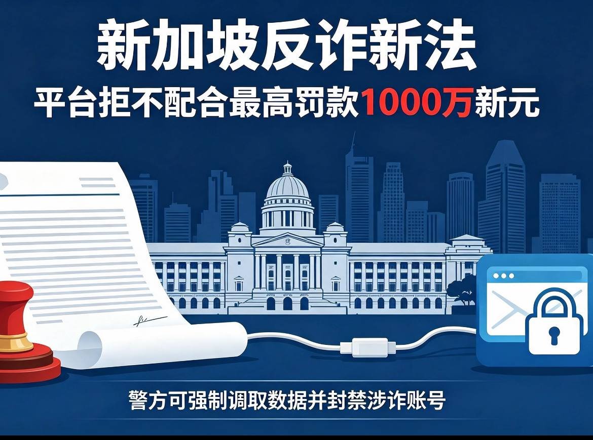 新加坡拟立法强制Telegram等平台移交涉诈数据 拒不配合