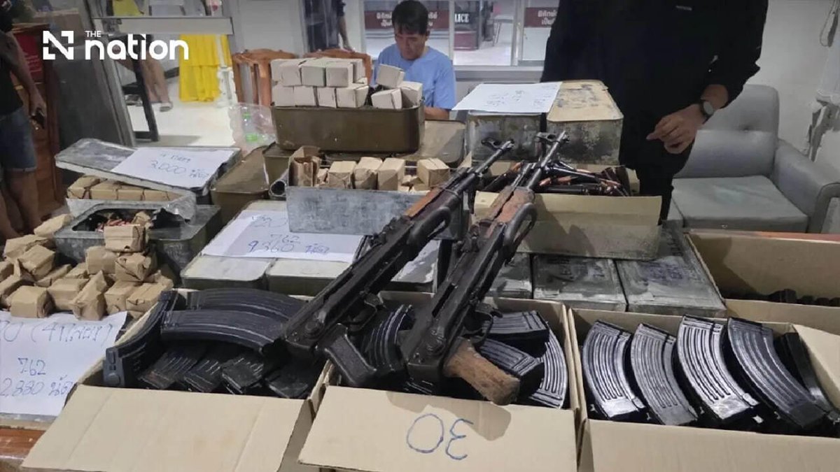 泰国查获大量武器弹药,泰方怀疑来自柬埔寨,国公省省长齐娃对此