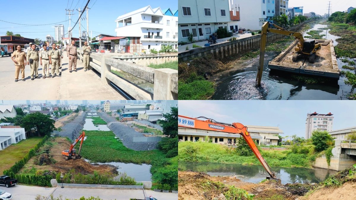 金边市政府新建9公里处泵站 排水能力达每秒8.34立方米