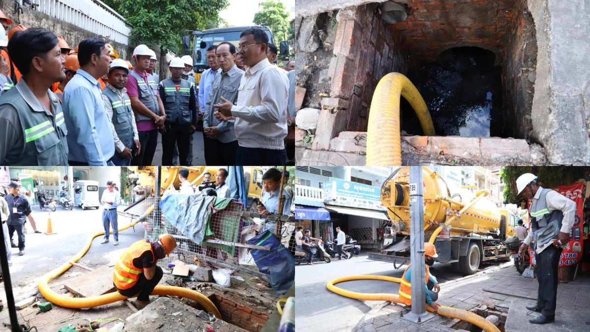 金边市政府启动BKK区排水系统修复工程