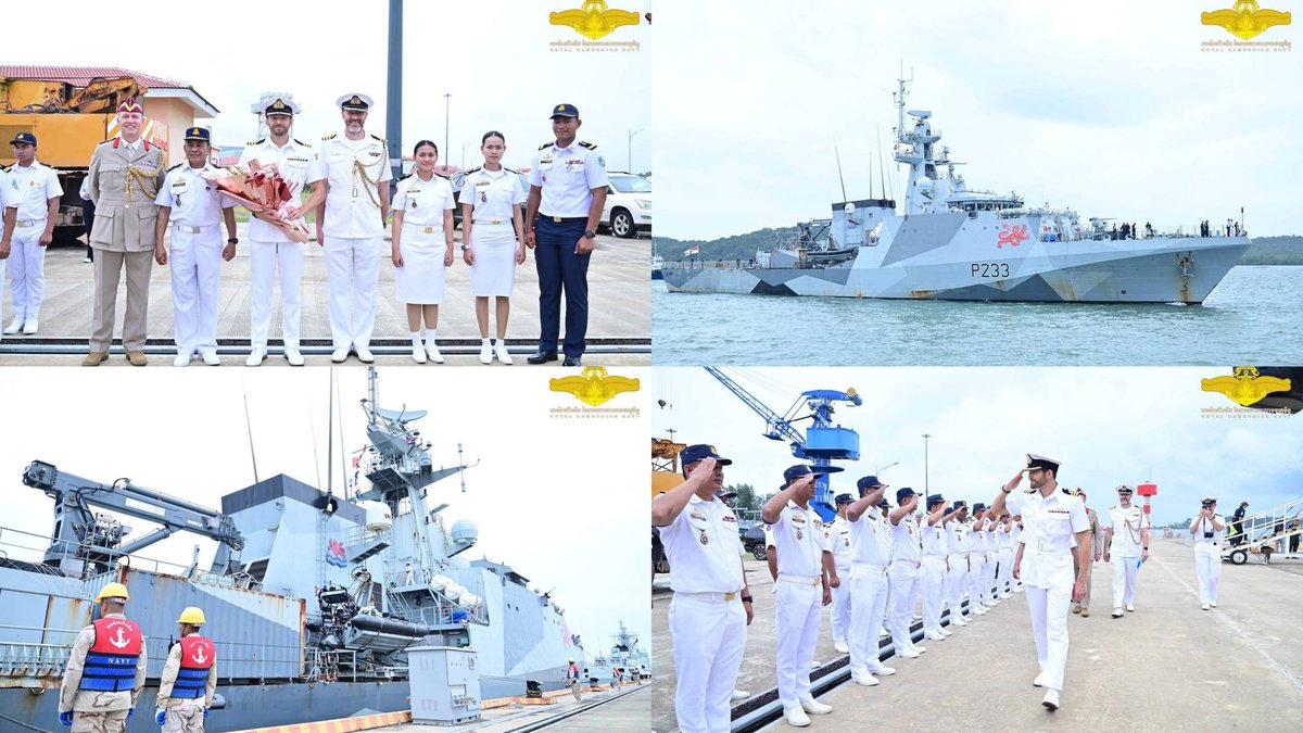 英国海军HMS Tamar号巡逻舰抵达云壤海军基地,开启为期