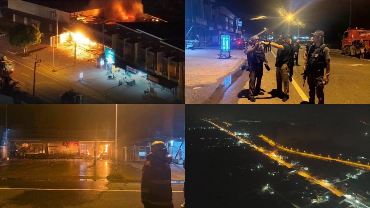 泰国南部发生爆炸袭击 商业设施及安全基地受损