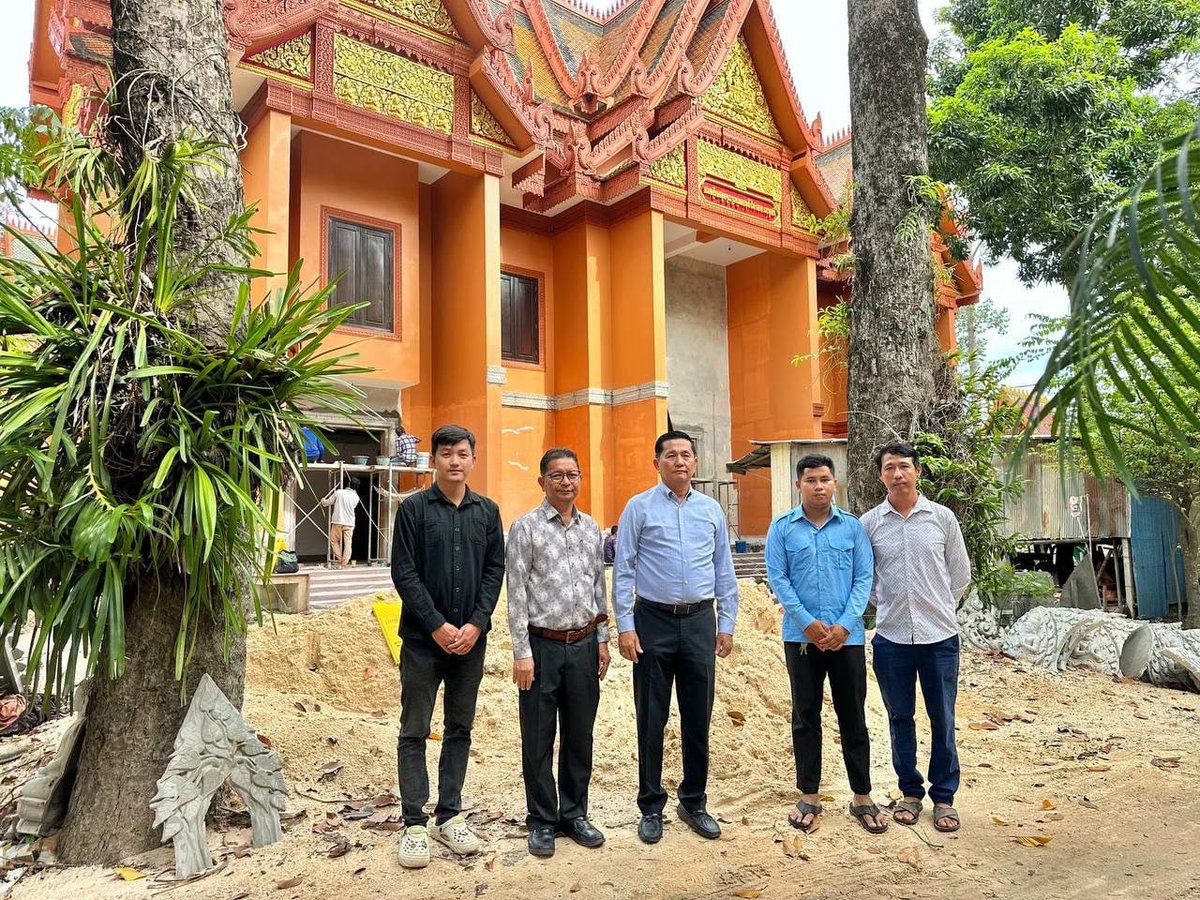 暹粒省政府视察平森博物馆建设进度 位于拉查波寺内