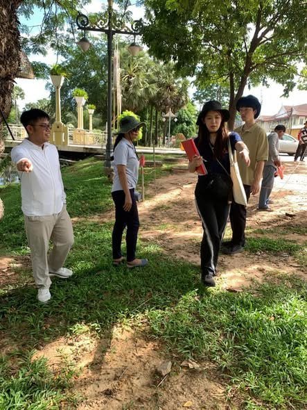 暹粒省政府联合JICA考察暹粒河岸整治项目