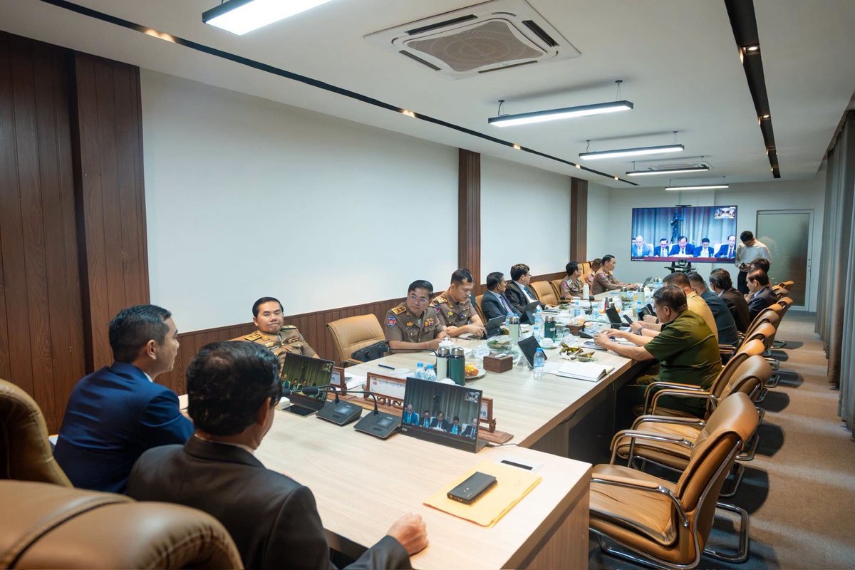 暹粒省政府通过线上会议参与内阁周会