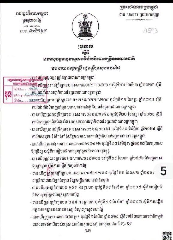 上丁省特拉平格里国际口岸6名警员因违纪被撤职降级