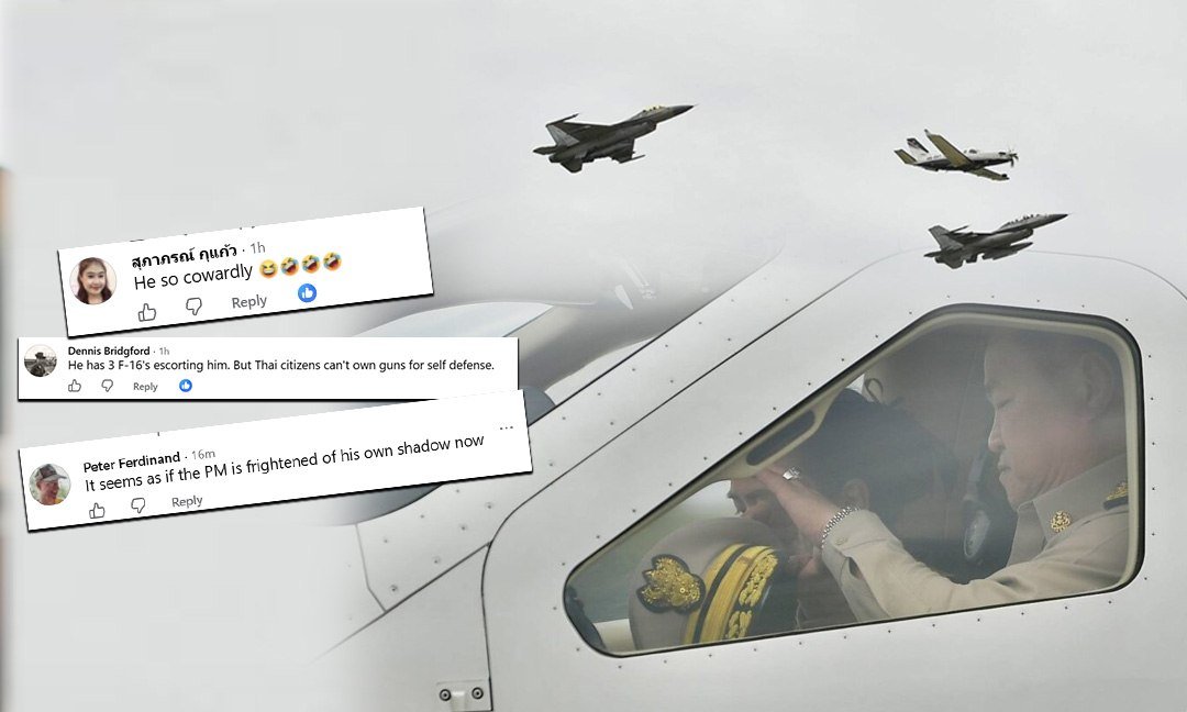 泰国阿努廷动用F-16护航边境 引发国内舆论争议