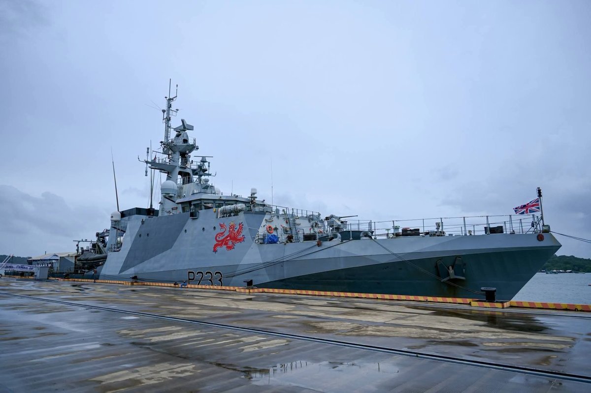 英国海军HMS TAMAR号访问云壤海军基地 强化防务合作