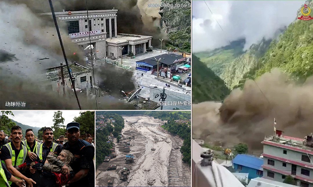 尼泊尔与西藏边境地区遭遇严重洪灾及泥石流,目前已确认160人