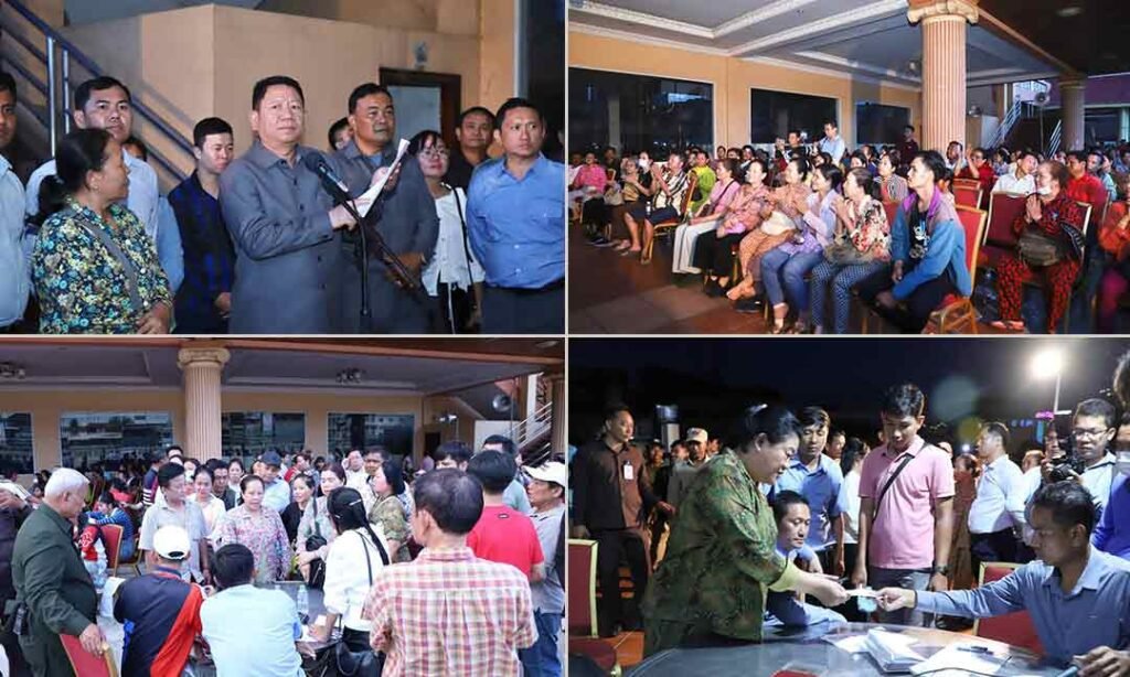 金界商场火灾中受损的211个摊位商户,每户获得了由洪玛尼提供