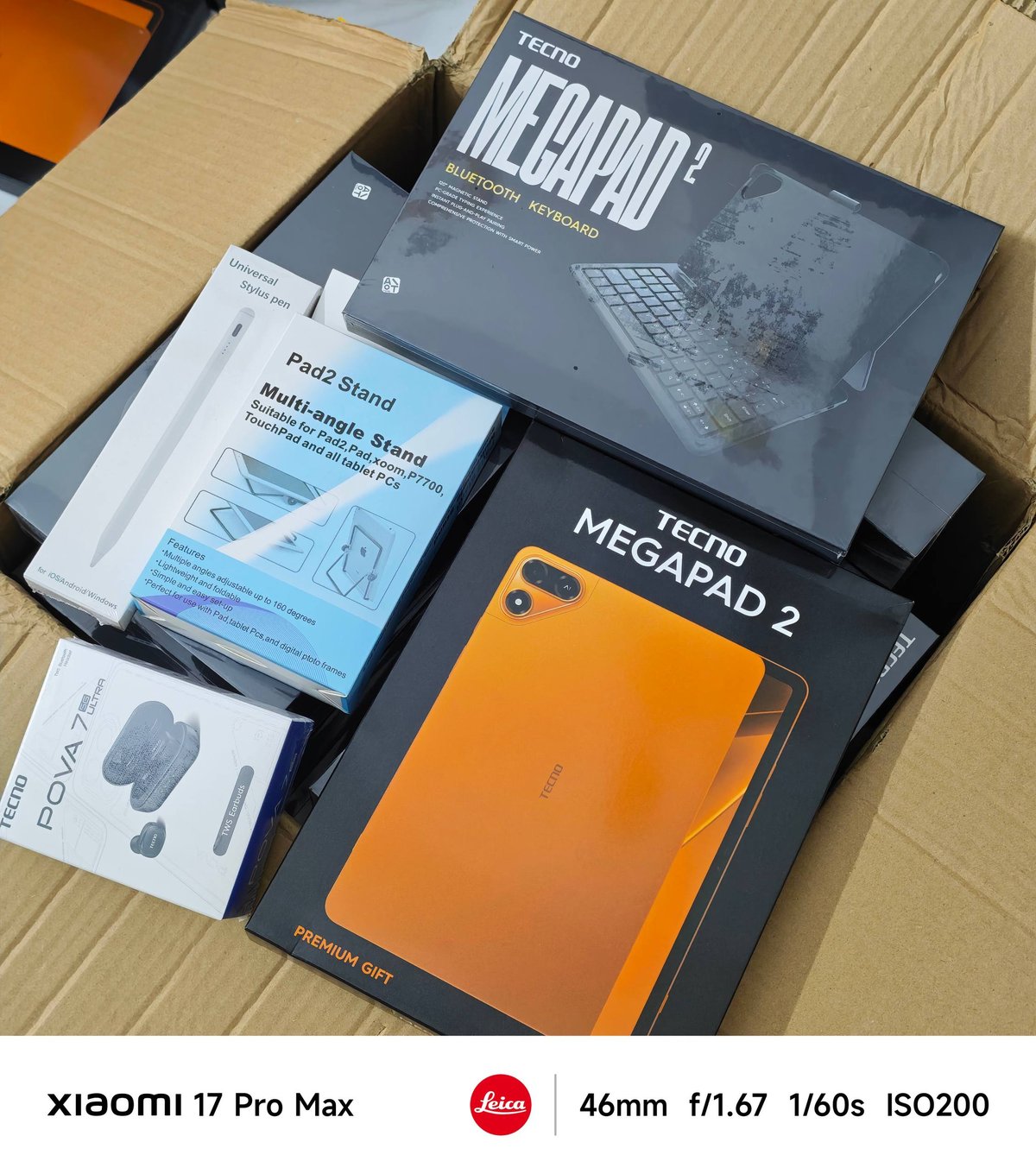 Tecno Megapad 2平板到货 售价$285送5件套