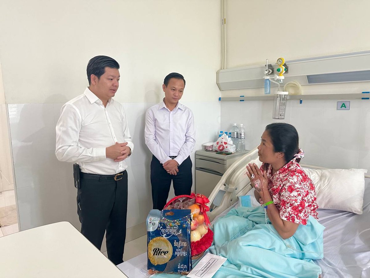 洪玛尼慰问实居省受伤教师 提供医疗补助与慰问金