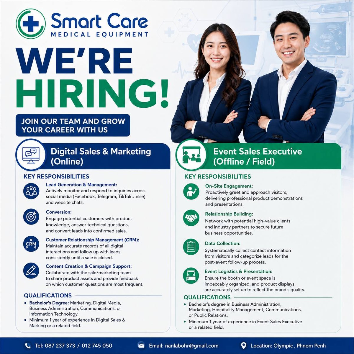 Smart Care招数字营销与外勤销售 BKK区办公