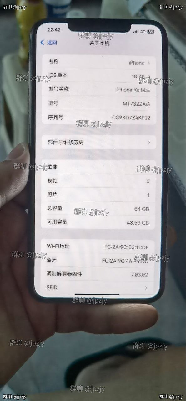 西港转让苹果Xs Max 国行双卡版仅售$100