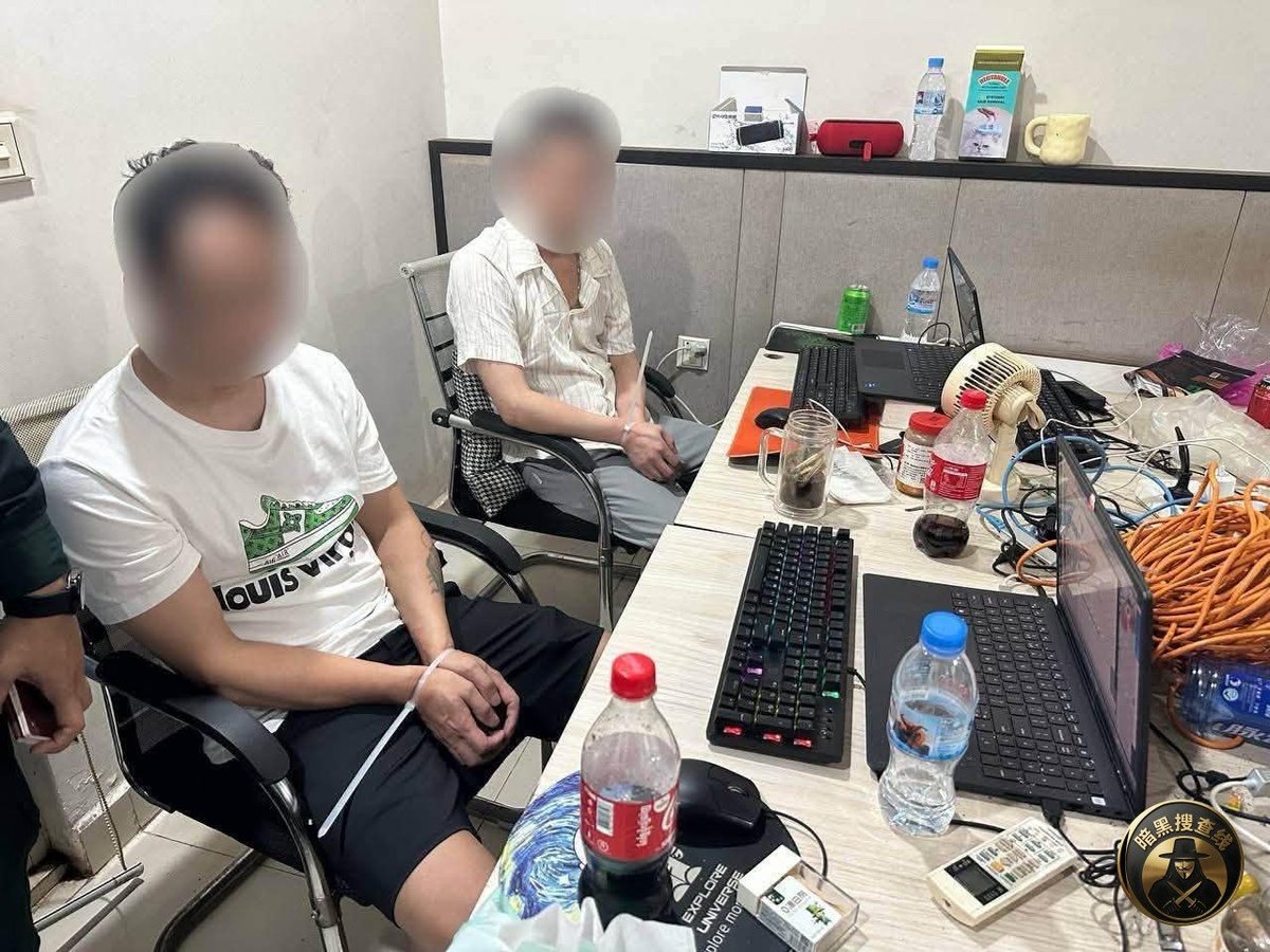 西港警方在第1分区查获一处电诈窝点，逮捕7名中国籍男子，查获