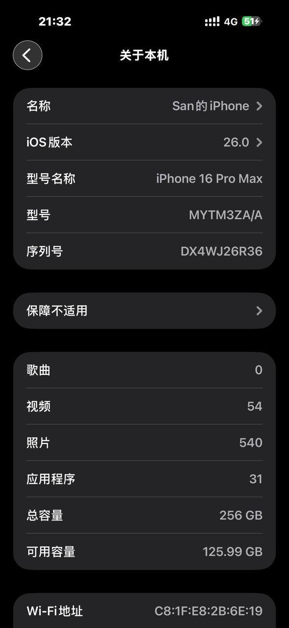 西港转让iPhone 16 Pro Max 仅售$700 支