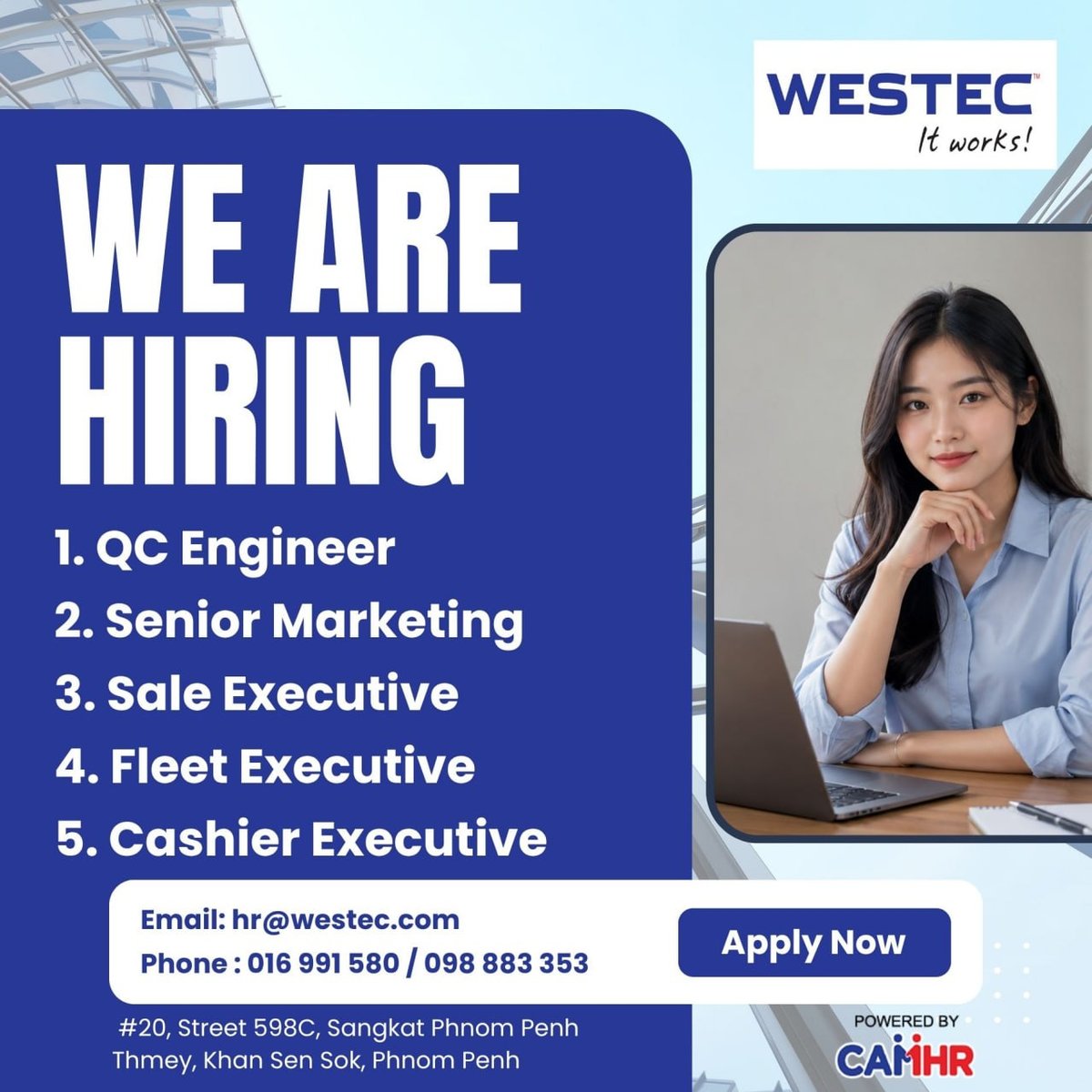 Westec Corporation招聘QC工程师及销售专员