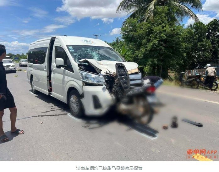 特本克蒙省发生严重车祸 摩托车超车致2人身亡
