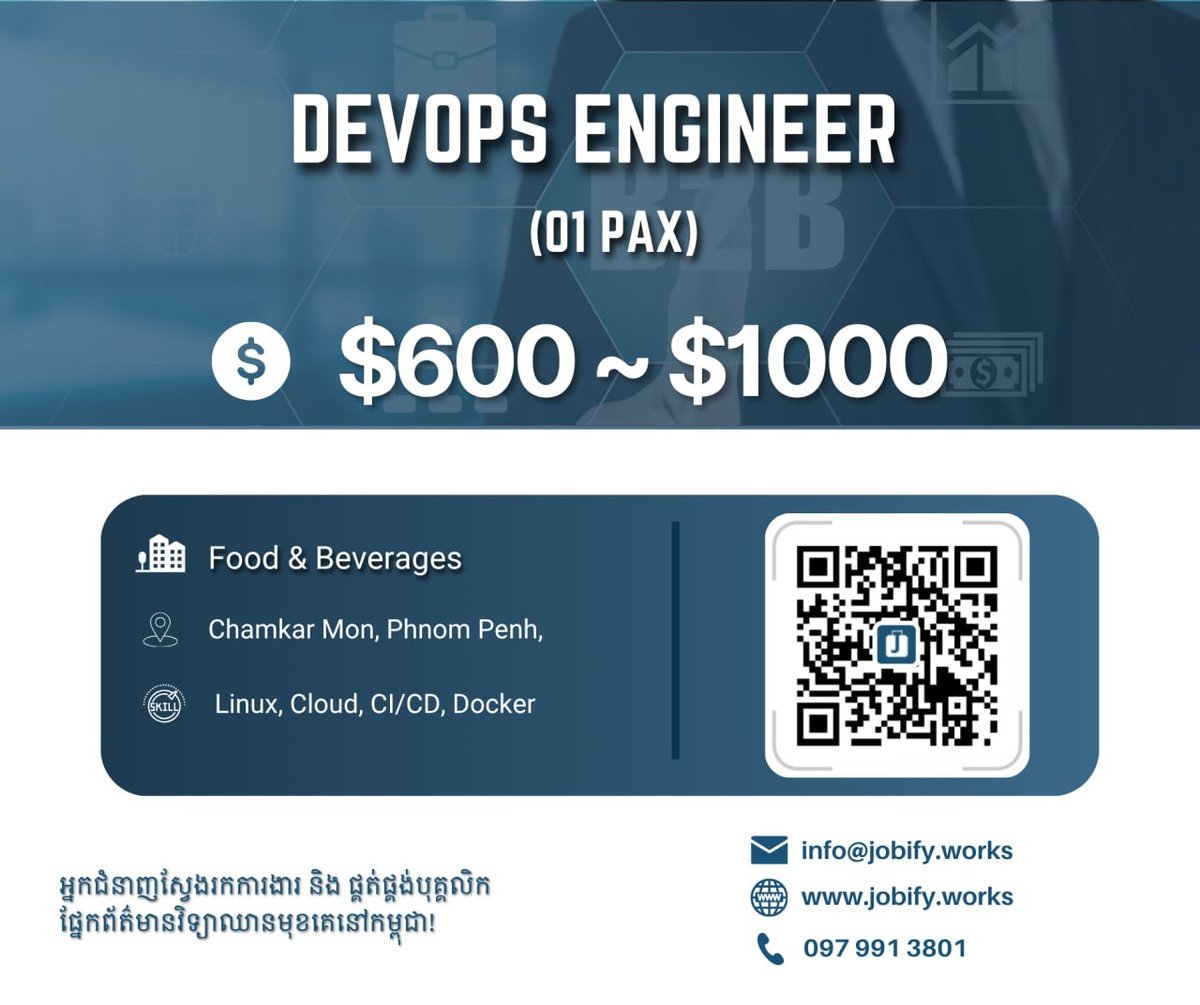 餐饮机构急招DevOps工程师 月薪$600-1000 桑园