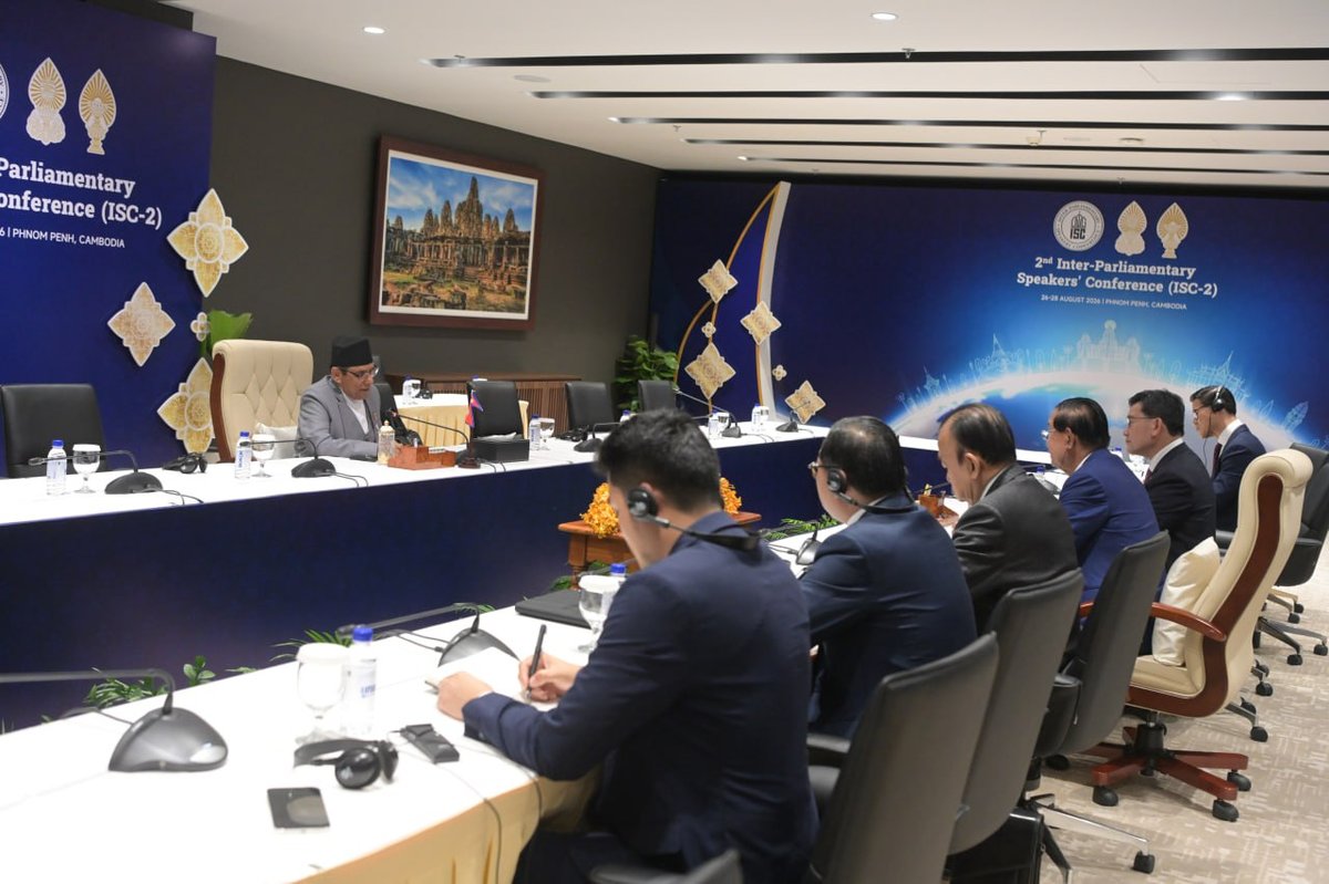 洪森会见尼泊尔议长 探讨议会外交与多边合作