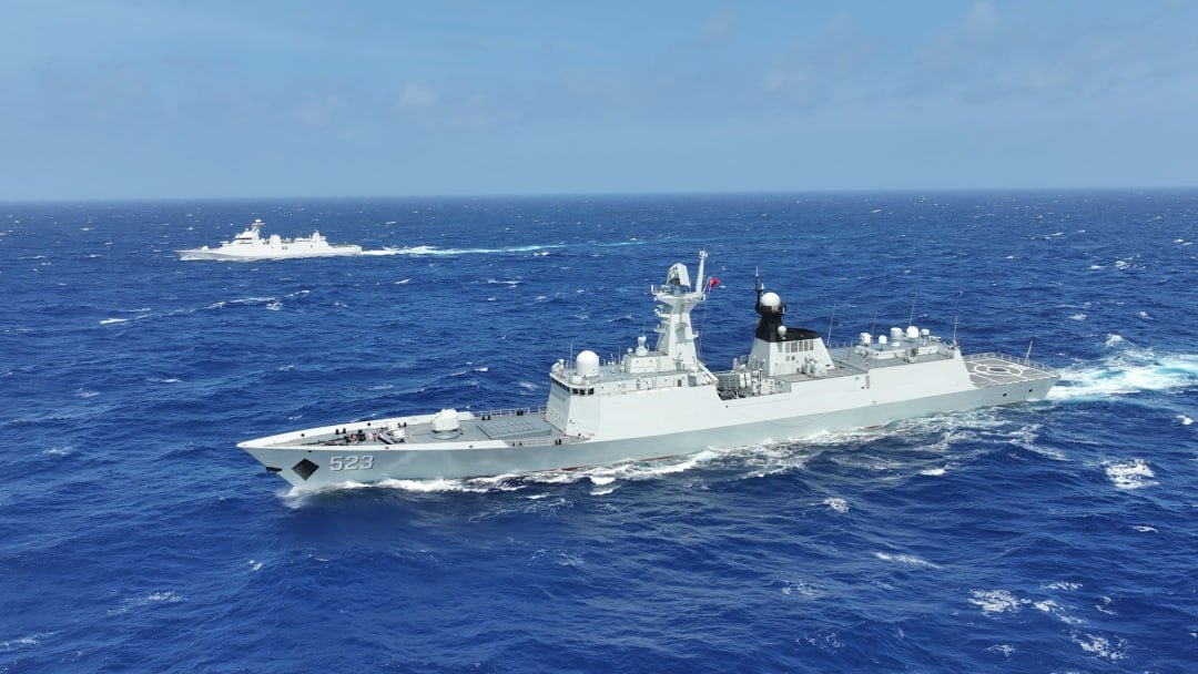 中印尼海军在台湾东部海域完成联合演习