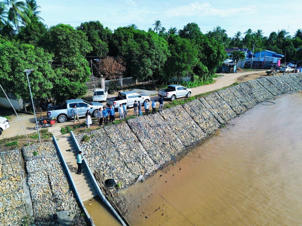 干拉省湄公河岸护坡项目完成评估