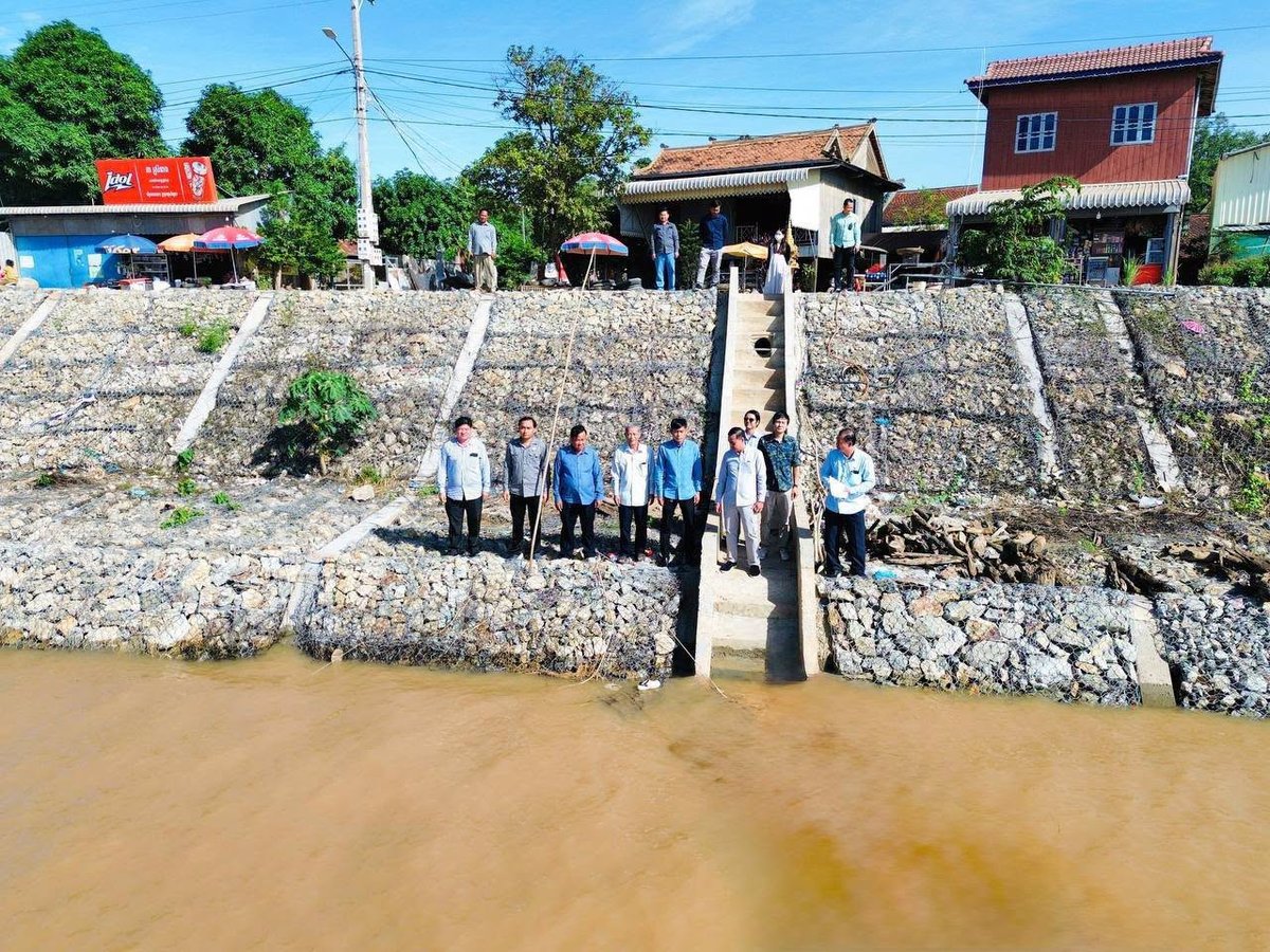 干拉省湄公河岸护坡项目完成评估
