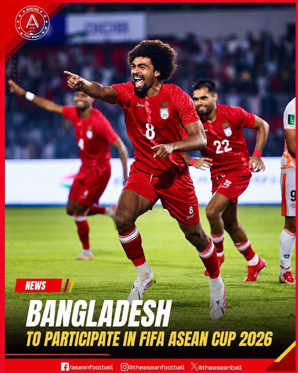 尼泊尔国家足球队将取代印度参加2026年FIFA东盟杯,此前