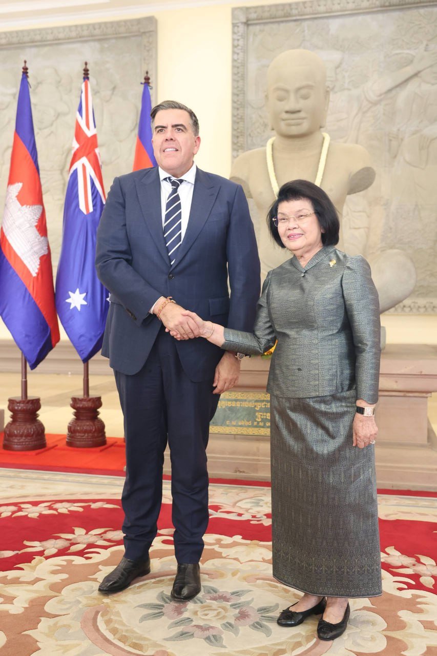 柬埔寨国会主席与澳大利亚国会主席举行双边会谈