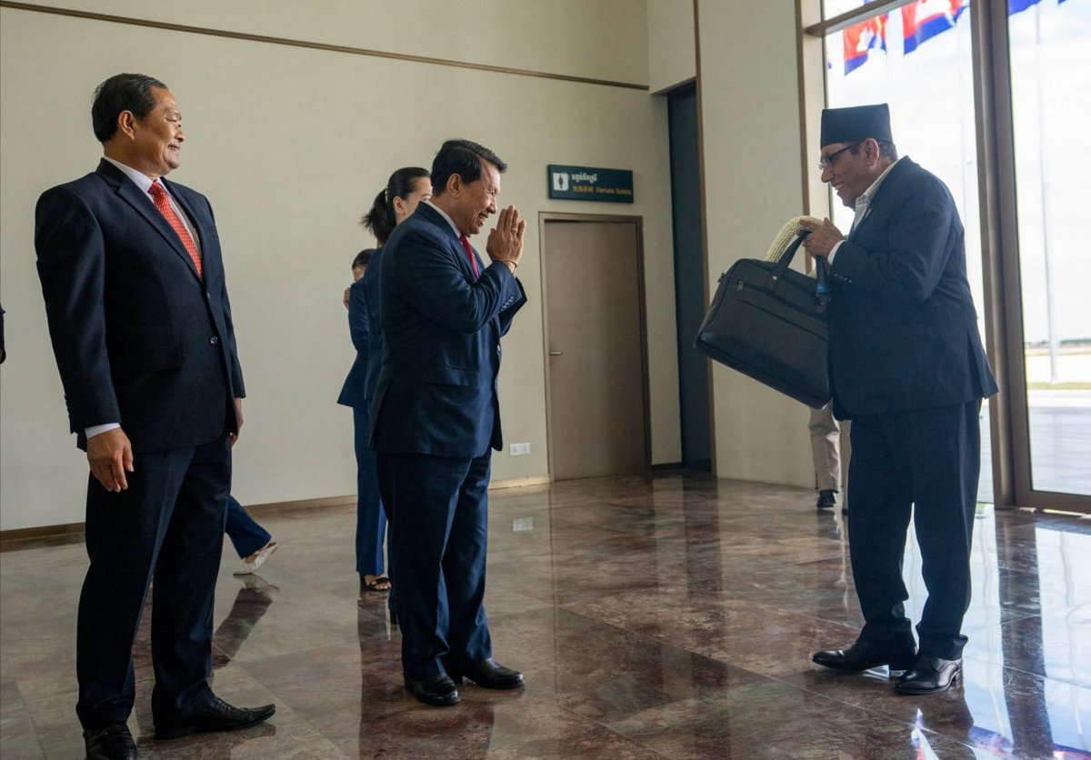 尼泊尔议长抵达金边,将出席第二届国际议会会议,加强双边及多边