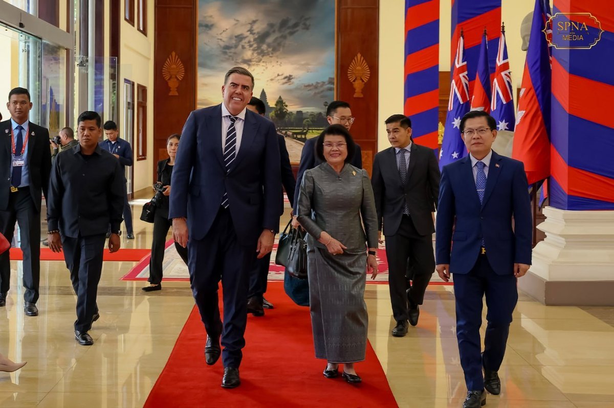 柬埔寨国会主席昆索达丽会见澳大利亚国会代表团