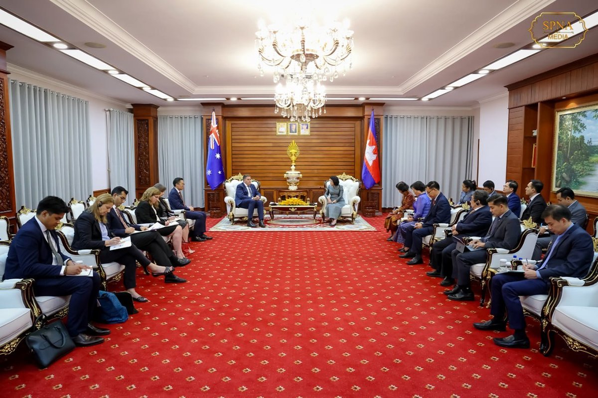 柬埔寨国会主席昆索达丽会见澳大利亚国会代表团