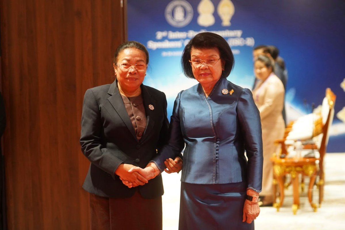 柬埔寨国会主席昆索达莉会见老挝国会代主席