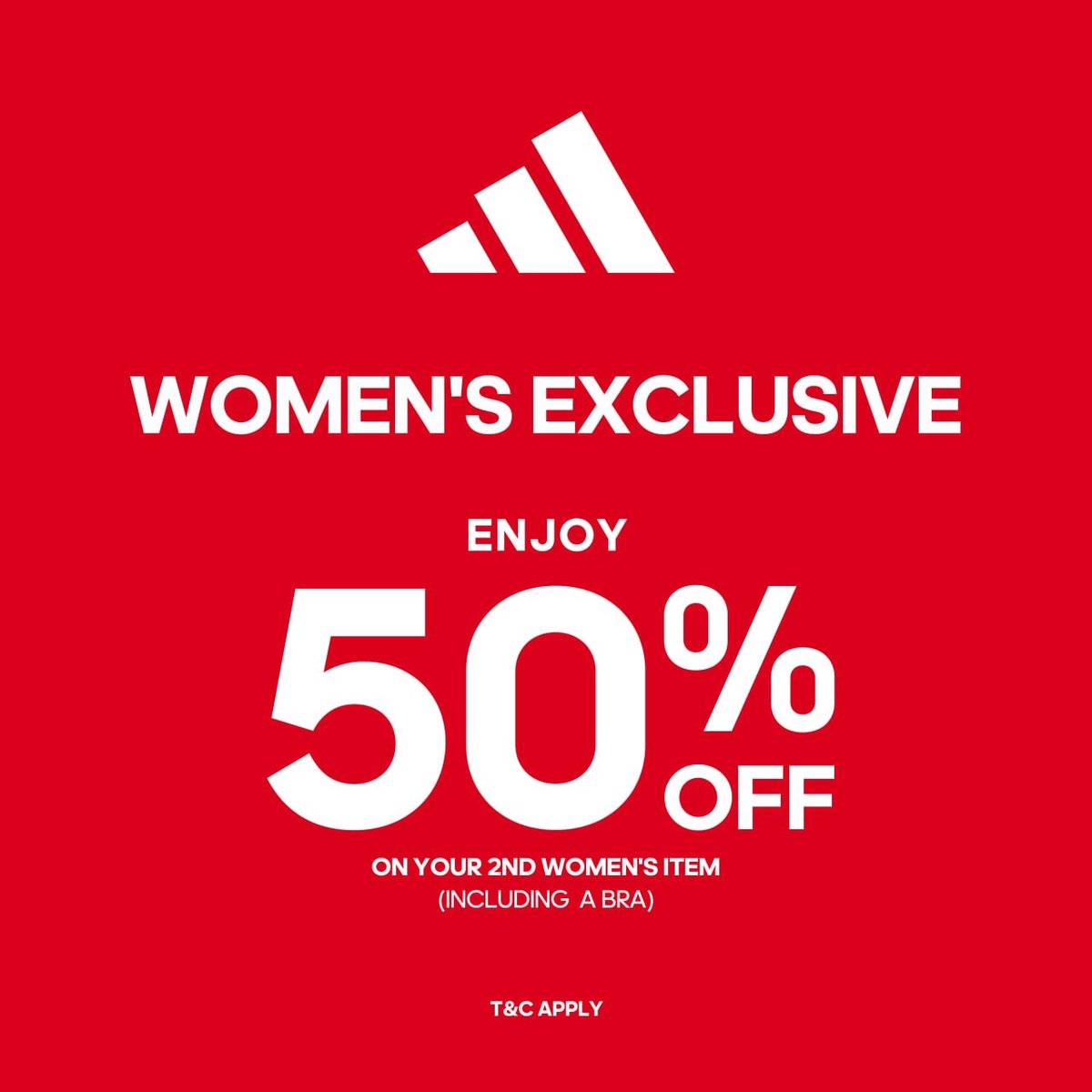 Adidas柬埔寨全场第二件半价 8月14日起开启