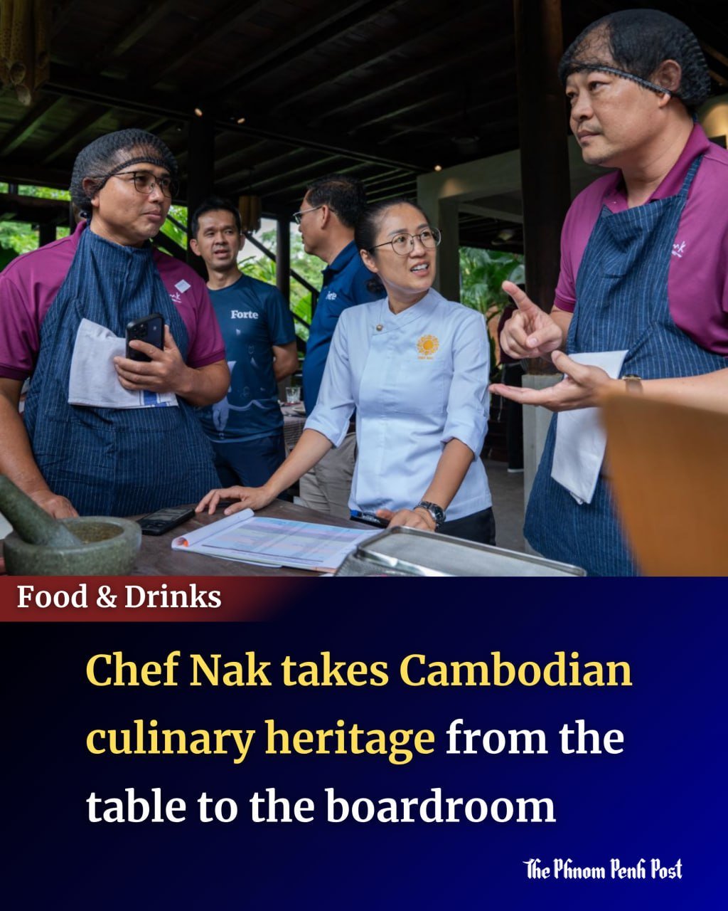 Chef Nak推广高棉饮食文化 走进企业交流场景