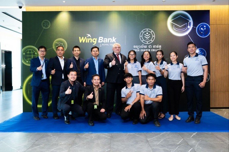 Wing Bank捐赠6亿瑞尔资助Chea Chanto C