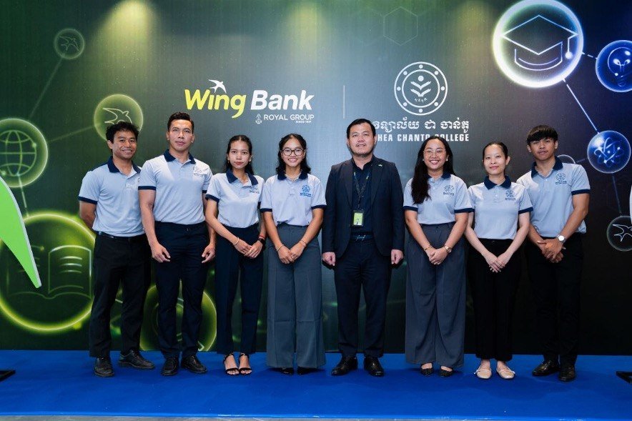 Wing Bank捐赠6亿瑞尔资助Chea Chanto C
