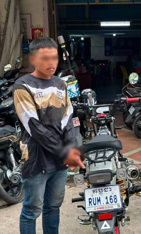 金边菩森芷区破获一起摩托车盗窃案 嫌犯被捕