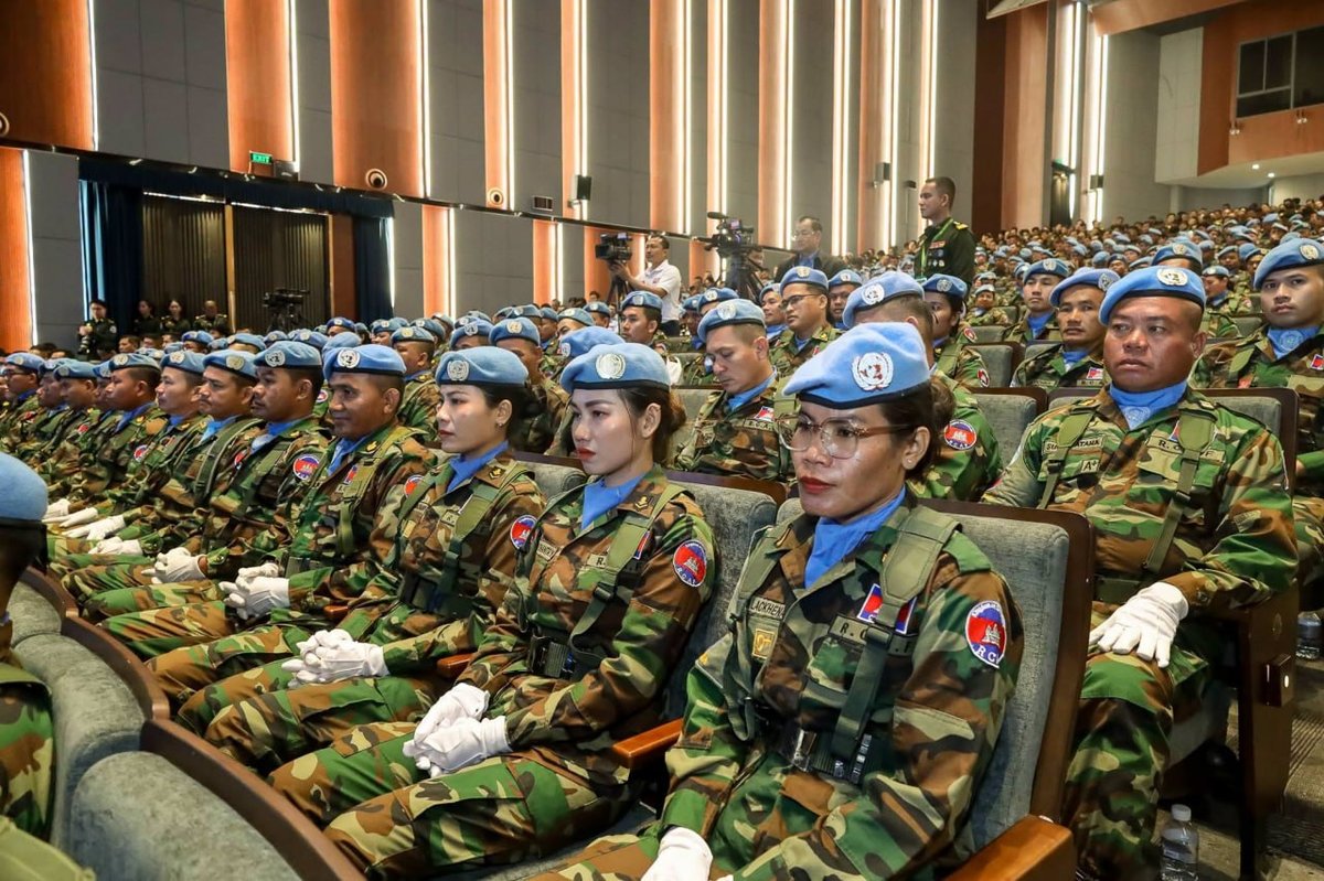 柬埔寨向中非共和国轮换部署184名维和人员