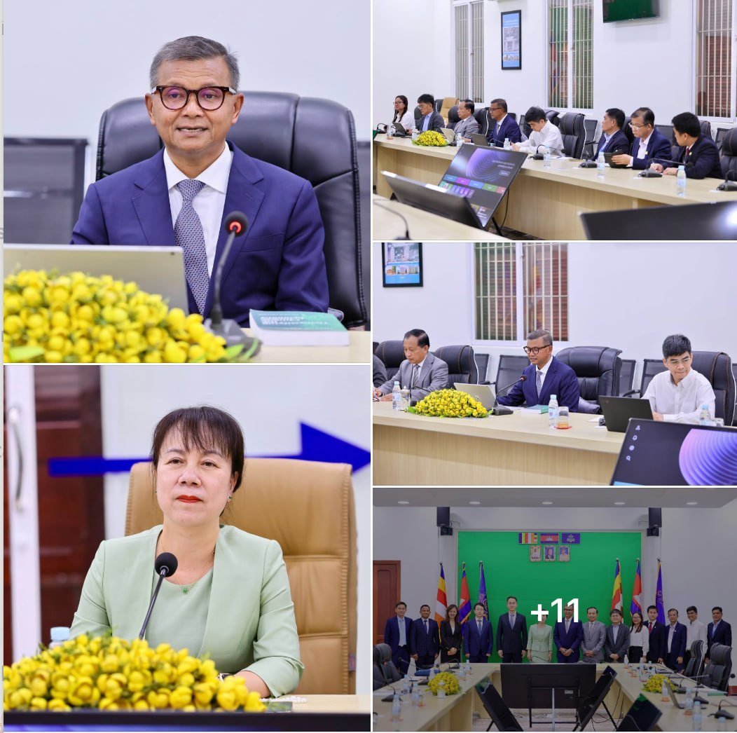 柬埔寨教育部近日与北京大学南南合作与发展学院代表团举行会晤,